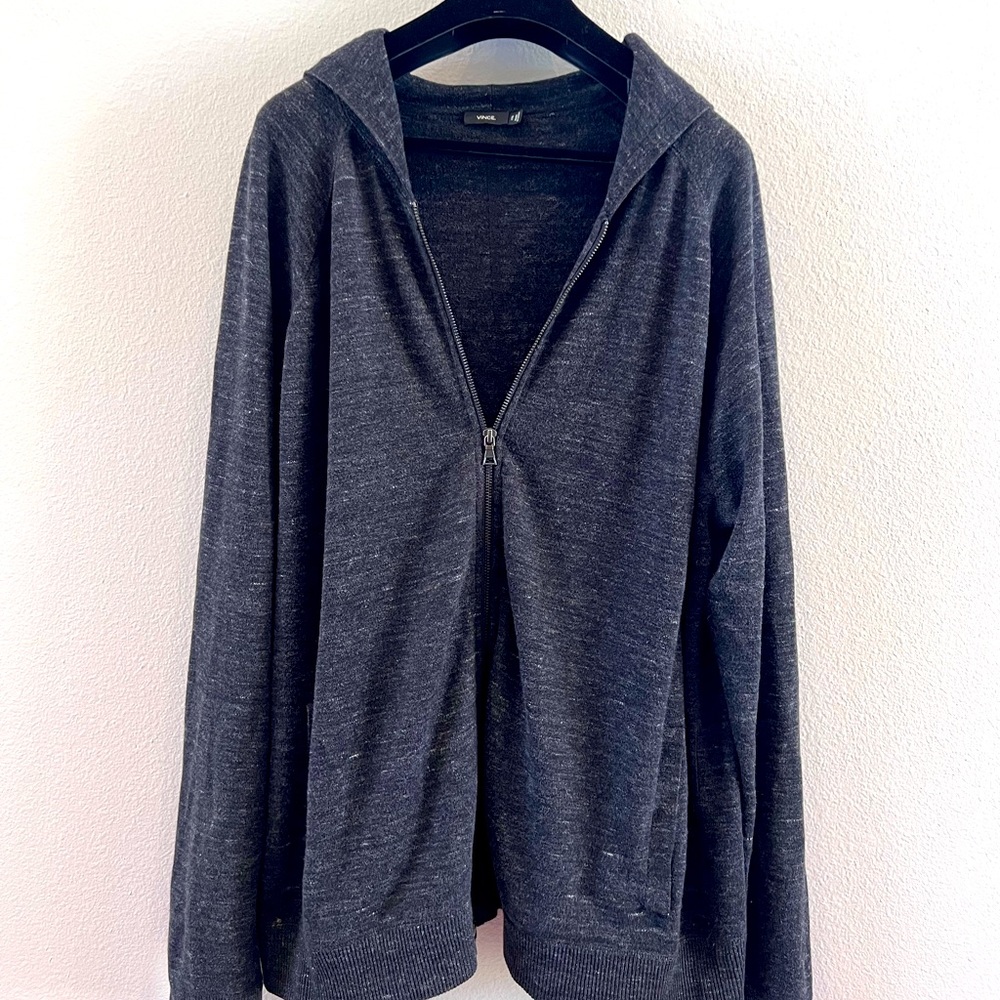 Vince Men’s Cotton Knit Cardigan Full Zip XXL